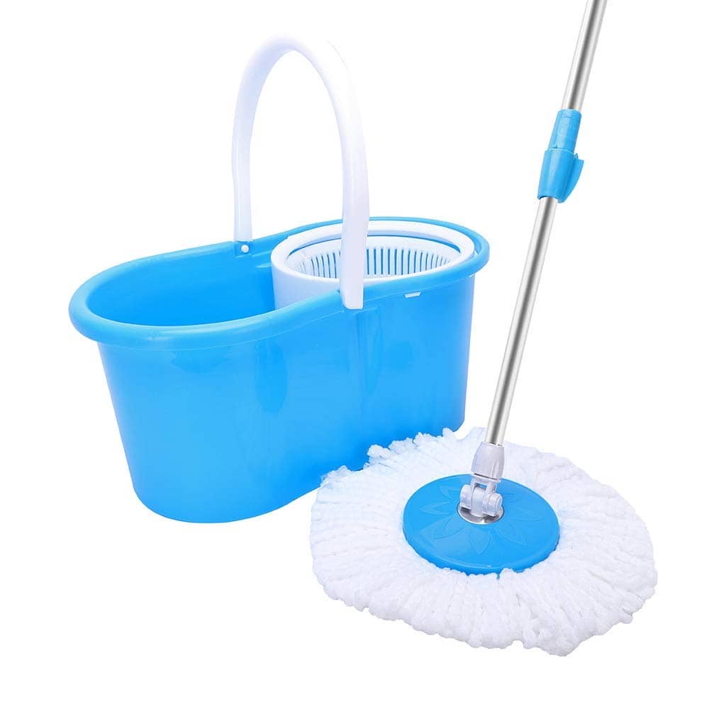 360° Spin Mop with Bucket & Dual Mop Heads Blue 201