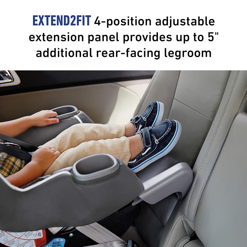 Extend2Fit's Spacious 4-in-1 Design: Seamless Transition from Rear-Facing to Booster Seat - Simplify Every Ride