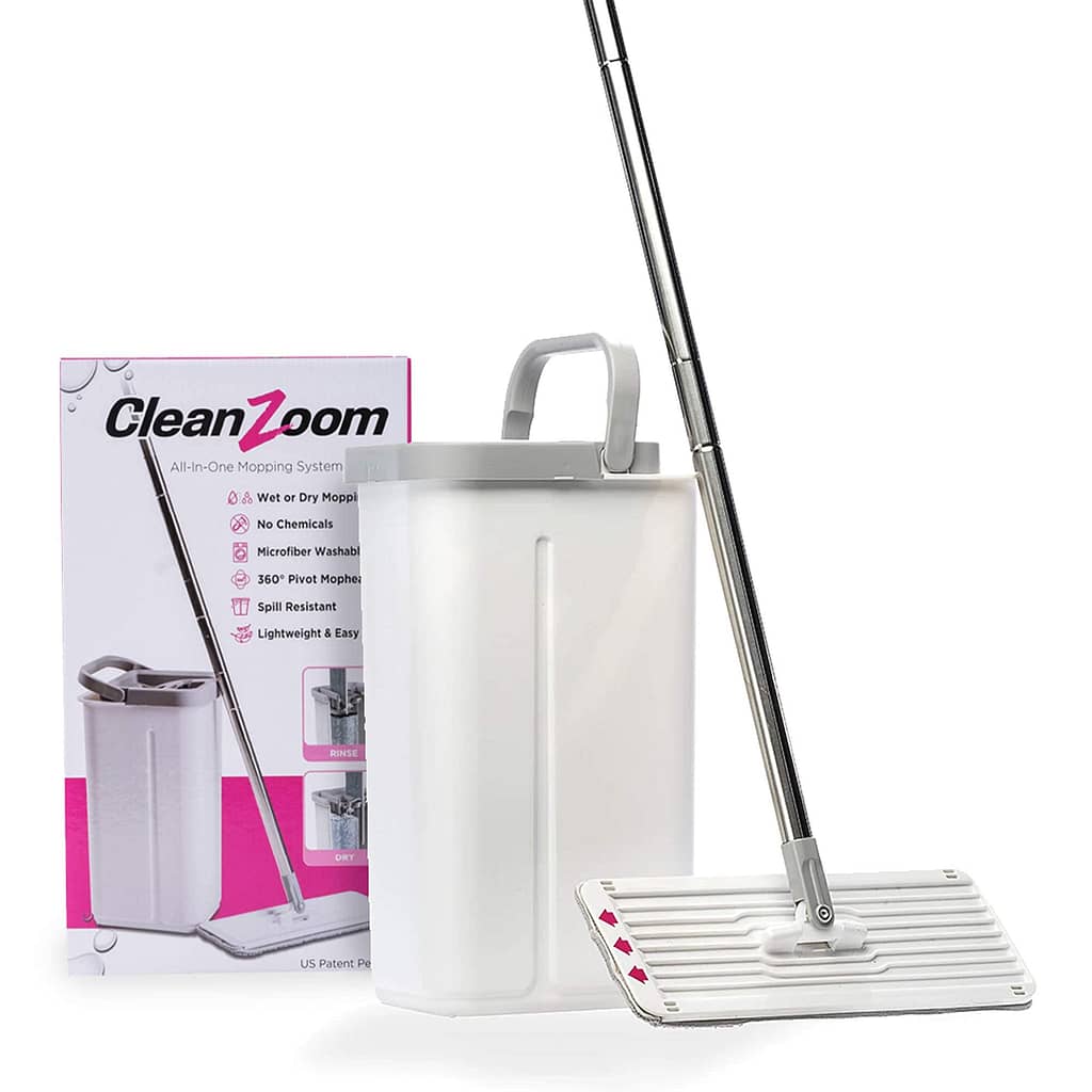 CleanZoom Flat Floor Mop and Bucket Set