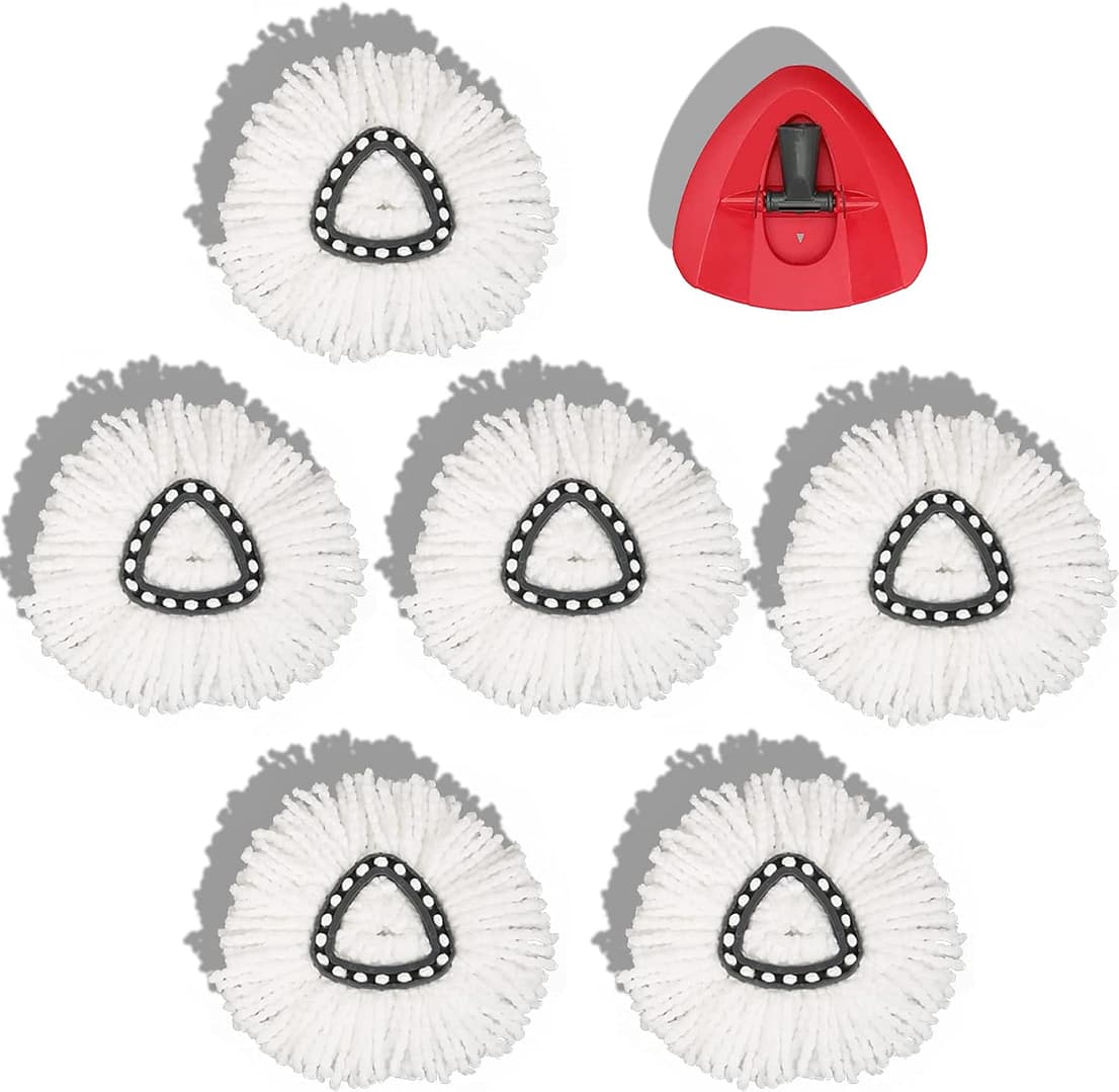 Premium Quality Spin Mop Refills - Ultra-Soft Microfiber for Gentle yet Powerful Floor Cleaning"