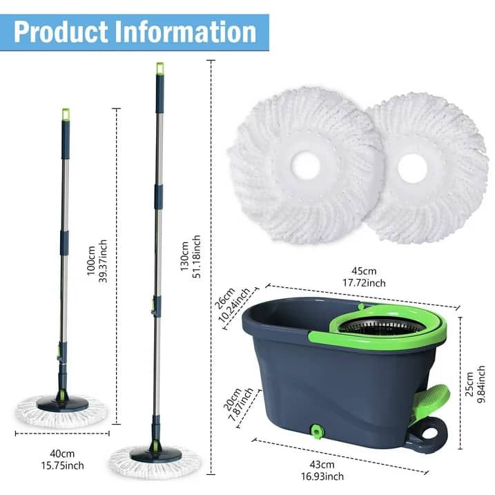Effortless Floor Cleaning with SUGARDAY Spin Mop and Bucket. Save your back and clean floors efficiently! (Walmart)